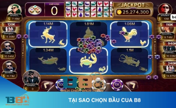Cách chơi bầu cua online chuẩn xác nhất 3 Vì sao nên chọn bầu cua B8?